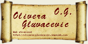 Olivera Gluvačević vizit kartica